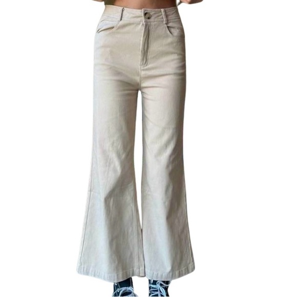 MABLE Nora Crop Wide Leg High-rise Pant Size M New without tag - Picture 7 of 9